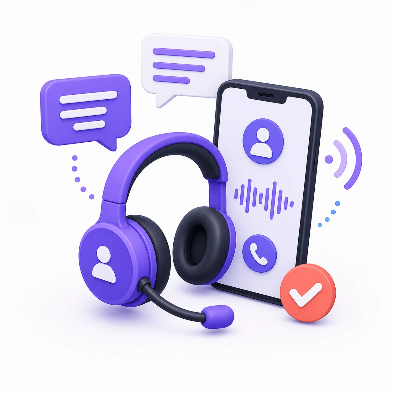 Atención al cliente por teléfono y mensajería