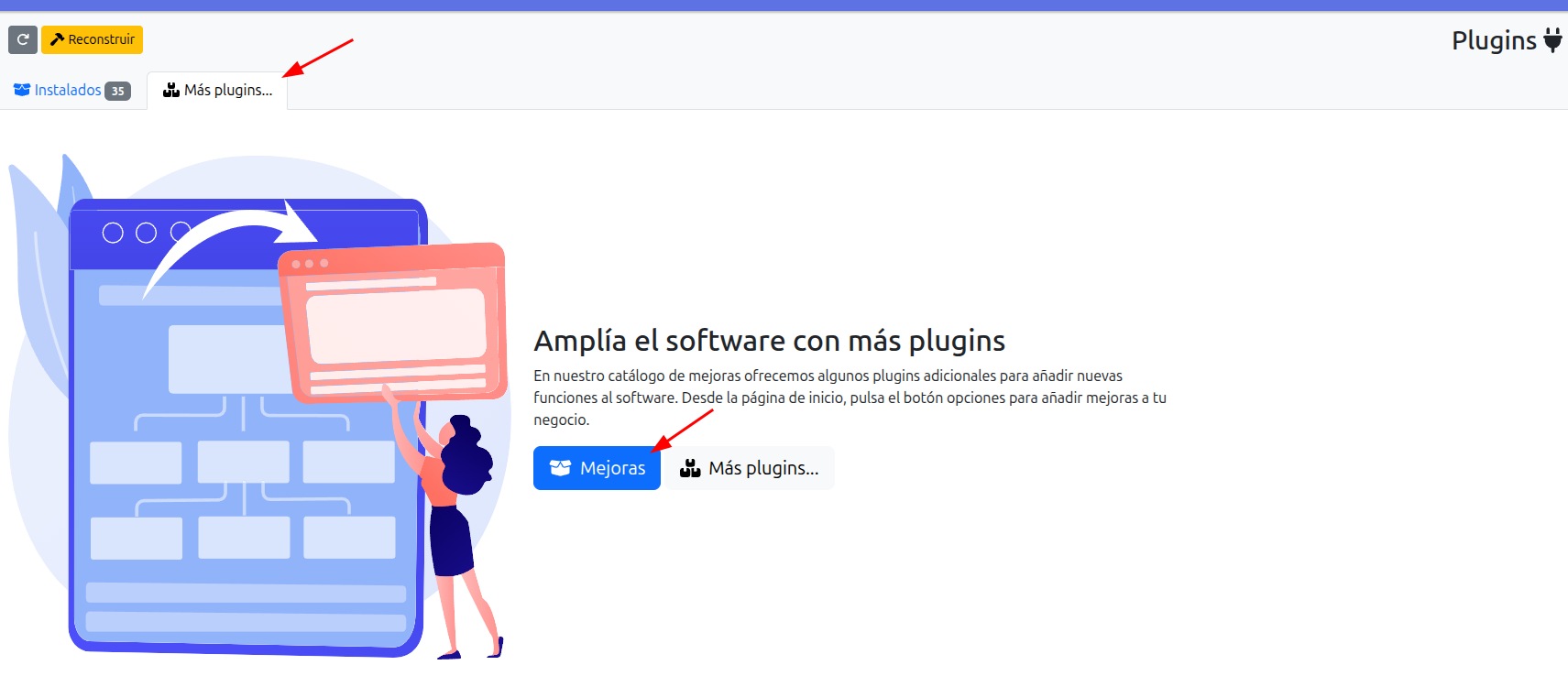 plugins adicionales para el negocio