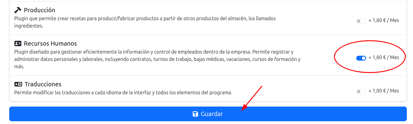 activar mejora negocio