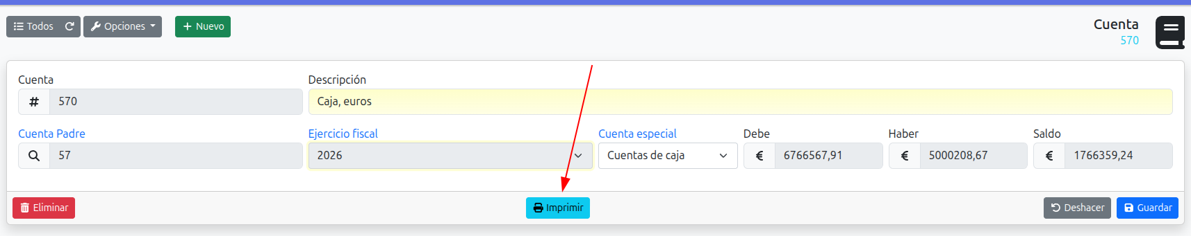 imprimir mayor cuenta