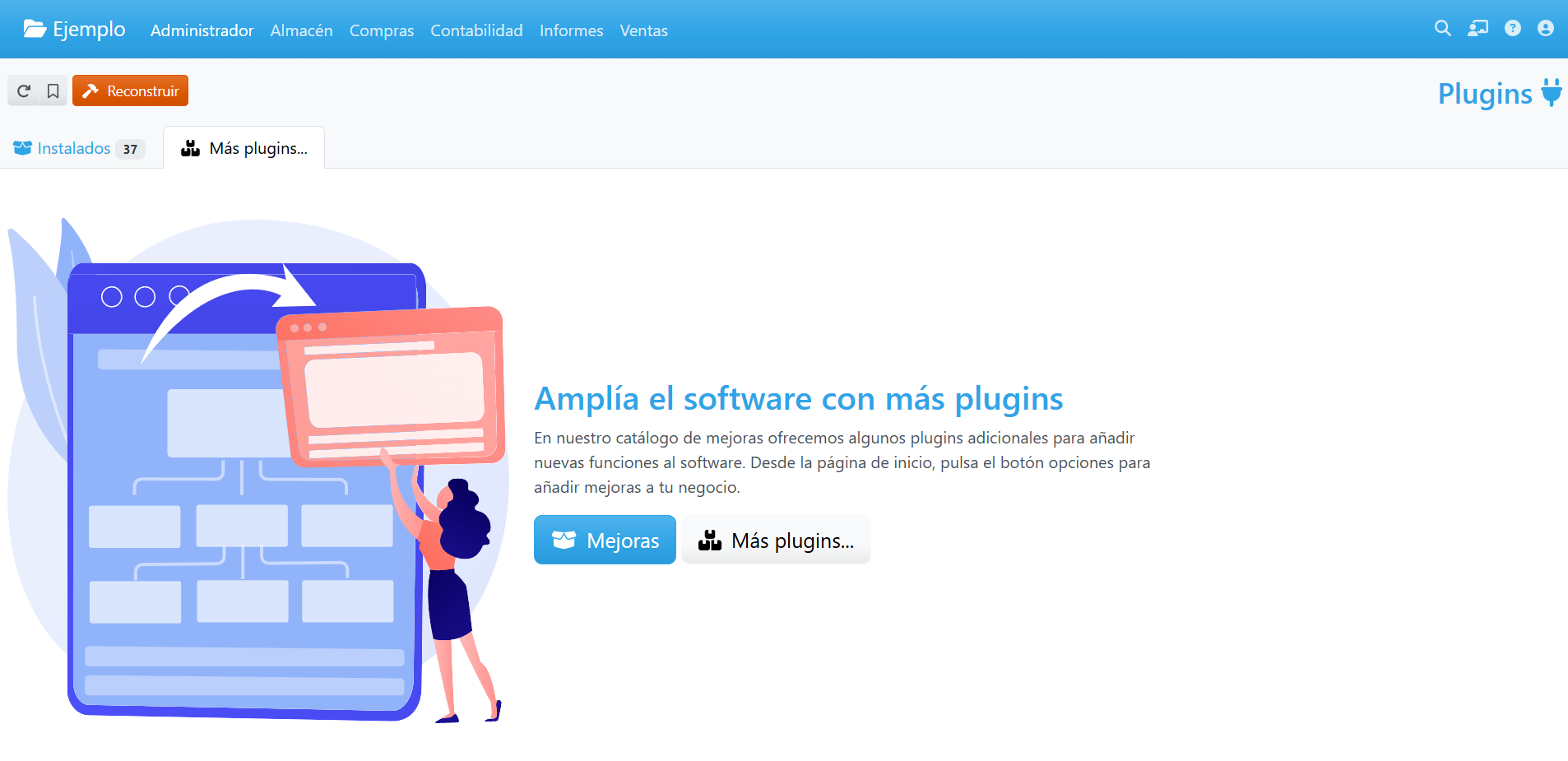 plugins adicionales para el negocio