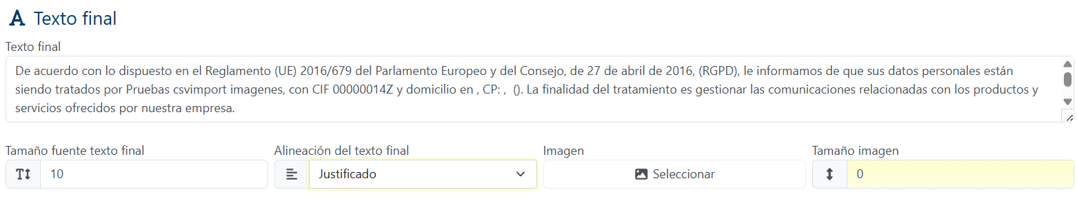 Texto agradecimiento