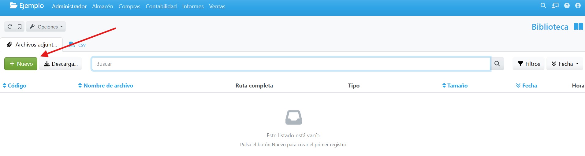 añadir archivo