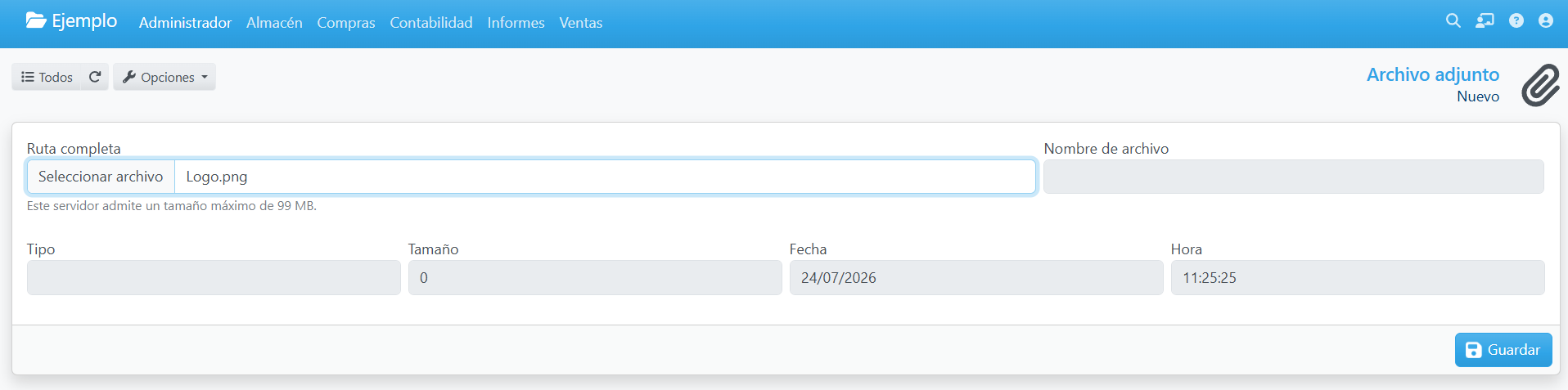 Seleccionar archivo
