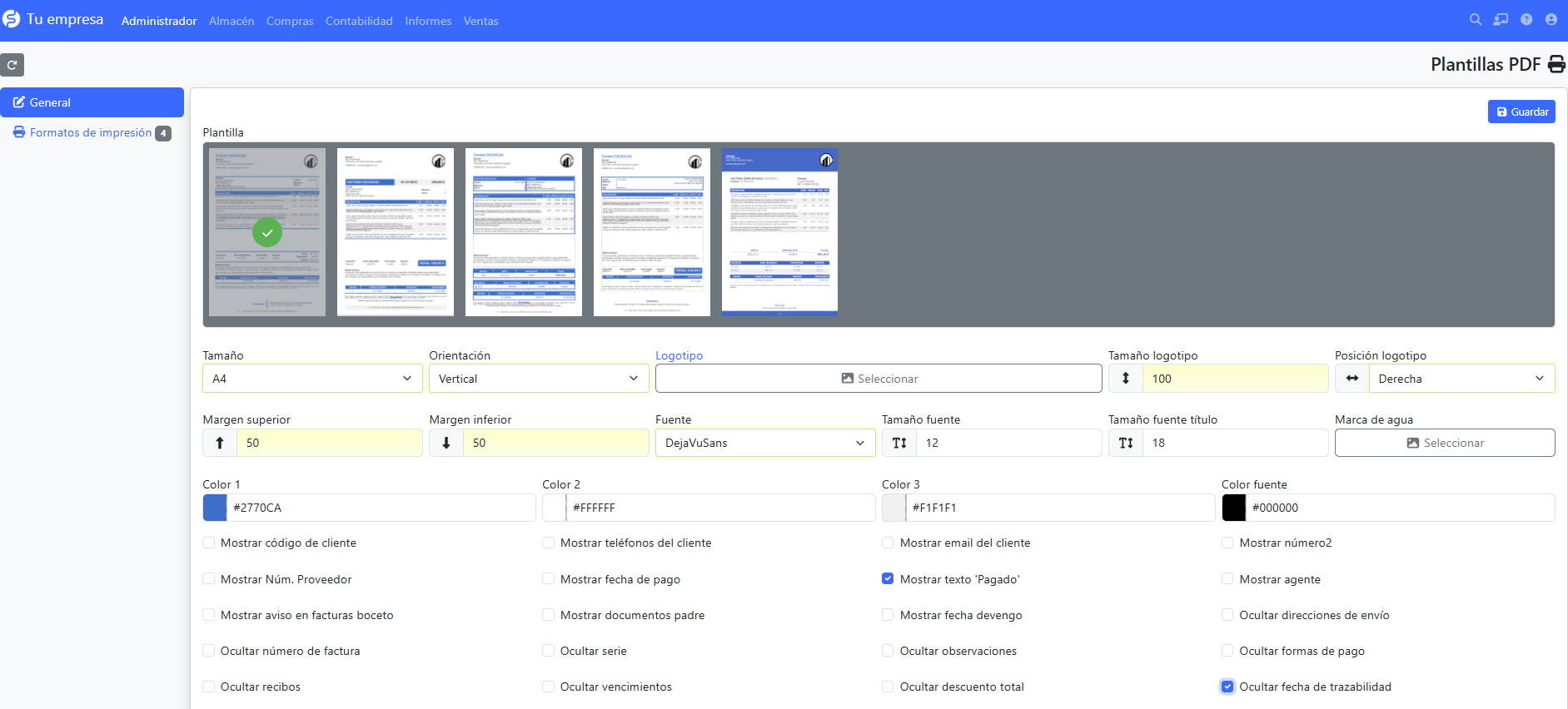 Configuracion