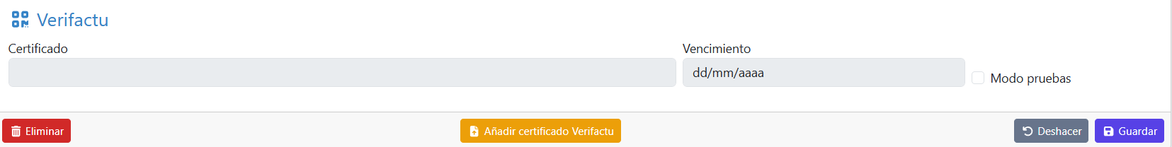 Configurar Verifactu