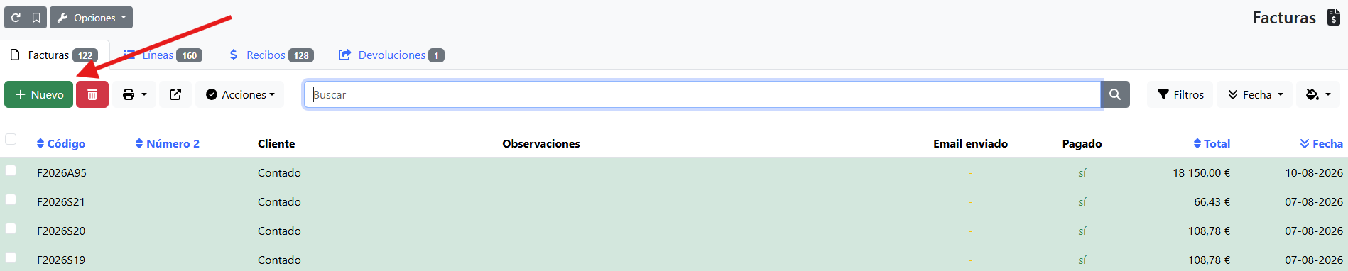 hacer una factura