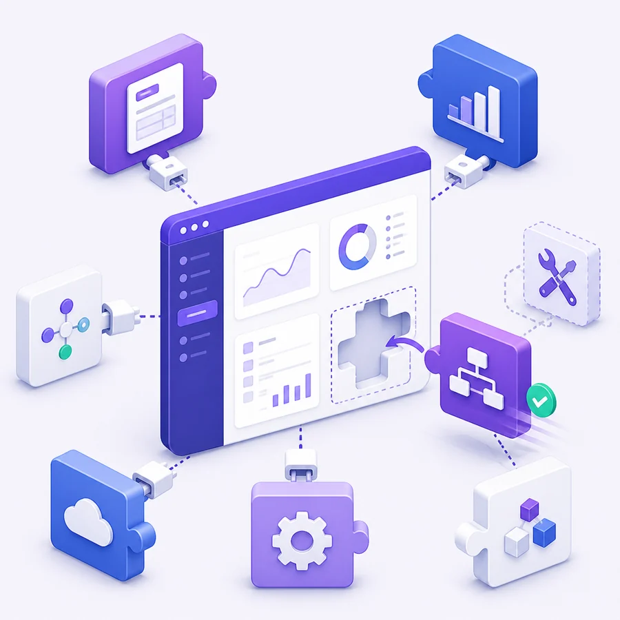 Módulos y plugins de un espacio privado