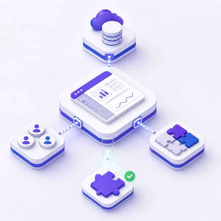 Plan Negocio ampliable con almacenamiento, usuarios y plugins