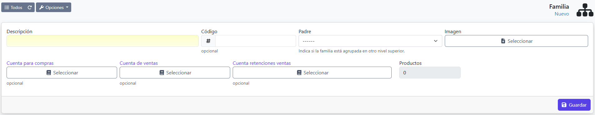 modificar familia